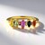 Anello in argento con Zaffiro Rosa