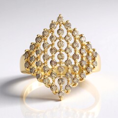 Anello in oro con Diamante Cioccolato I2 (SUHANA)