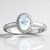 Anello in oro con Acquamarina Brasiliana AAA