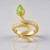 Anello in argento con Peridoto della Birmania