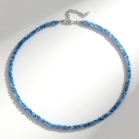 Collana in argento con Acquamarina Brasiliana