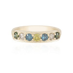 Gouden ring met I2 Bruine Diamanten (SUHANA)