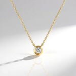 Collana in oro con Diamante I3 (H) (de Melo Gold)