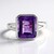Anillo en plata con Amatista de Siberia