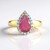 Anello in argento con Zaffiro Rosa del Madagascar