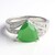 Anello in argento con Calcedonio Verde