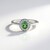 Anello in argento con Apatite Cromo