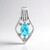 Ciondolo in argento con Apatite Blu (Pallanova)