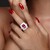 Brasilianischer Pinkfarbener Turmalin-Goldring (CIRARI)