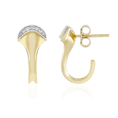 Orecchini in oro con Diamante I2 (H)