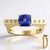 Anello in oro con Tanzanite AAA (de Melo Gold)