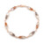 Zilveren armband met witte maanstenen (KM by Juwelo)
