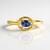 Anello in argento con Zaffiro Ceylon Blu
