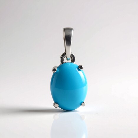 Pendentif en argent et Turquoise Sleeping Beauty