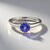 Anello in argento con Tanzanite