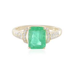 14K Russian Emerald Gold Ring (AMAYANI)