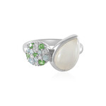 Weißer Mondstein-Silberring (KM by Juwelo)