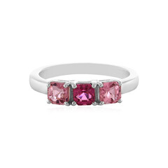 Anillo en plata con Turmalina neón de Nigeria
