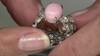 Zilveren ring met een roze opaal (de Melo Essence)
