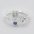 Anello in argento con Petalite