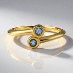 Anello in argento con Acquamarina Santa Maria