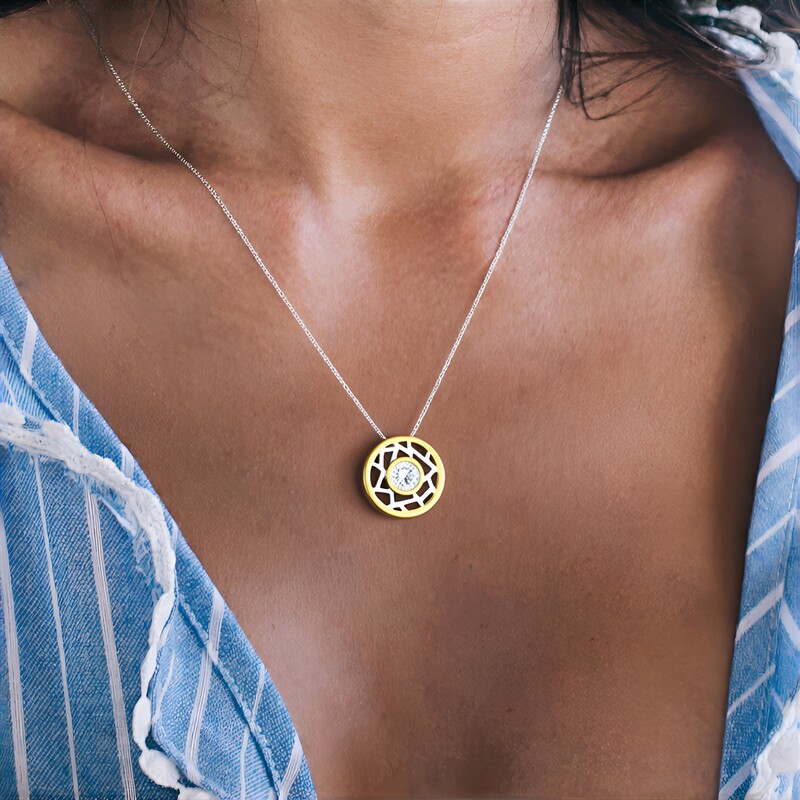 Zirkon-Silberanhänger (MONOSONO COLLECTION)