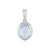 Pendentif en argent et Aigue-marine Ofiki