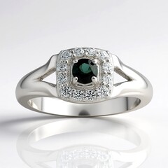 Anello in argento con Indicolite