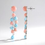 Orecchini in argento con Opale Rosa (de Melo Essence)