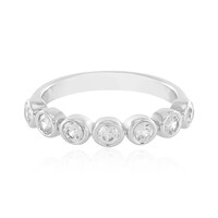 Zilveren ring met zirkonen