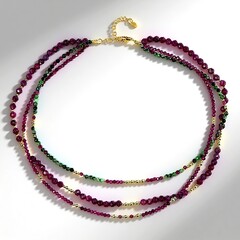 Collana in argento con Rubino Mozambico