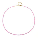 Collana in argento con Zaffiro Rosa