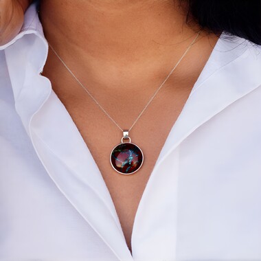 Colgante en plata con Zarinita (Bali Barong)