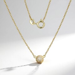 Collana in argento con Zircone (Adela Silber)