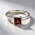 Anello in argento con Rodolite Lampone