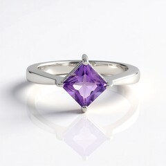Anello in argento con Ametista Uruguay