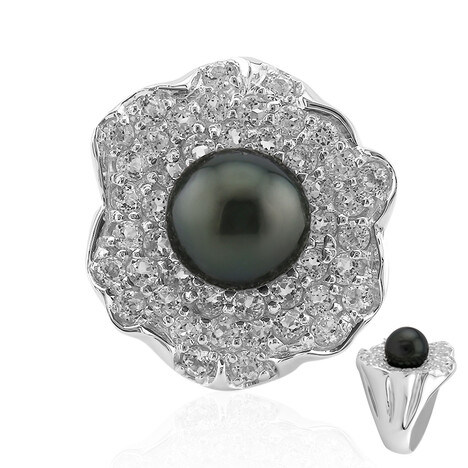 Tahitiperlen-Silberring (TPC)