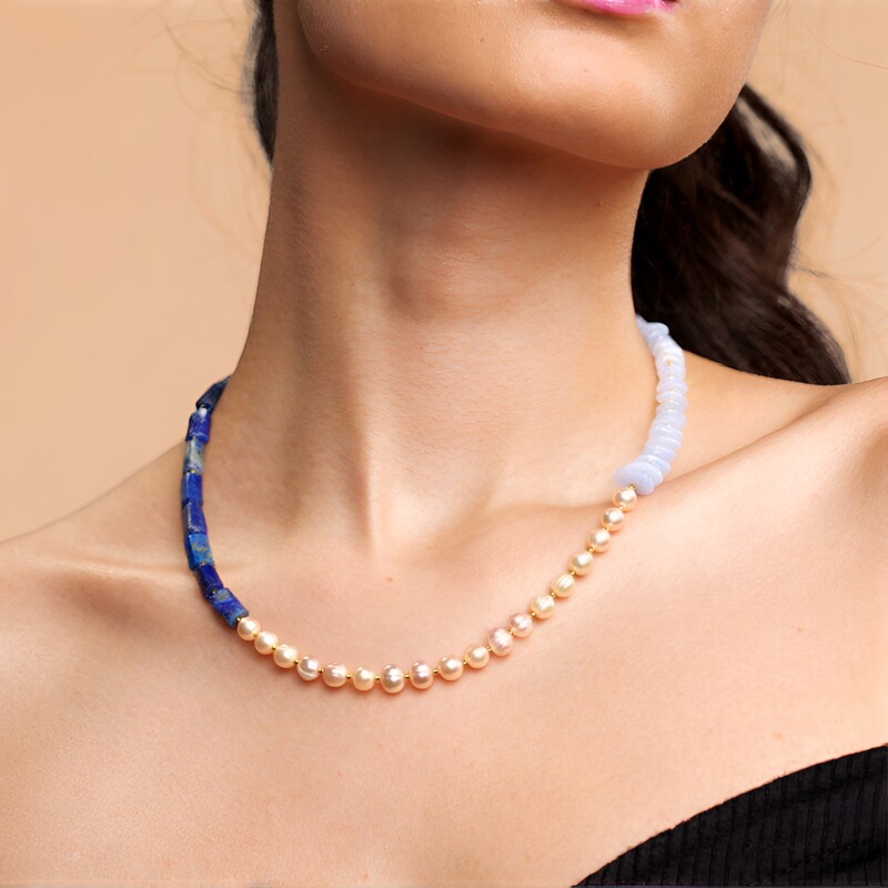 Collar en plata con Lapislázuli