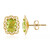 Orecchini in argento con Peridoto della Birmania