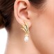 Boucles d'oreilles en argent et Perle de culture d'eau douce