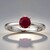 Anello in platino con Rubino del Madagascar