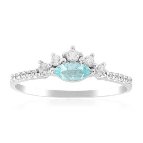 Gouden ring met een Paraiba toermalijn