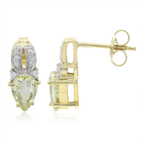 Cuprian Tourmaline Silver Earrings