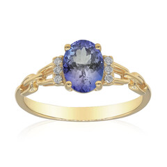 Anello in oro con Tanzanite