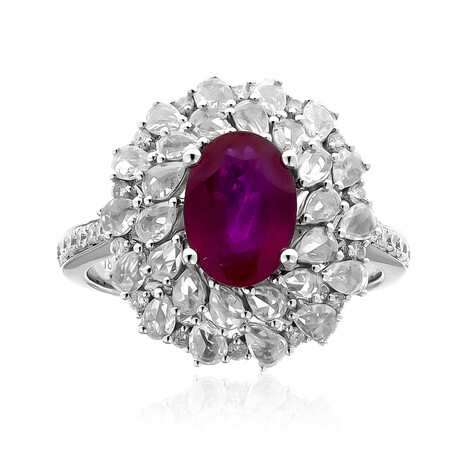 Bague en or et Rubis AAA du Mozambique (CIRARI)