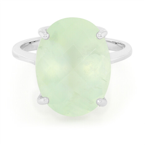 Anello in argento con Prehnite