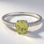 Anello in argento con Apatite Lemon