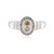 I2 Champagner-Diamant-Silberring (de Melo)