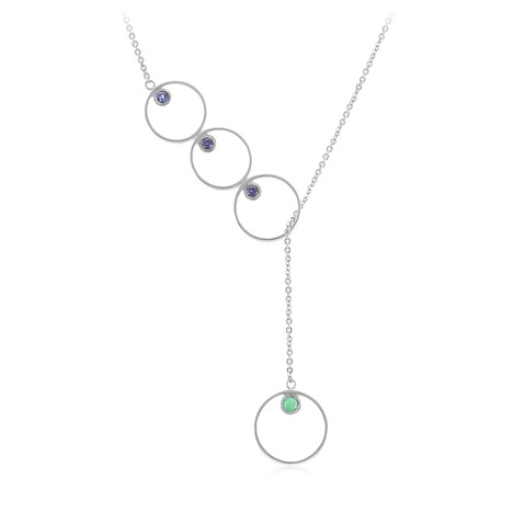 Collar en plata con Esmeralda de Sao Francisco