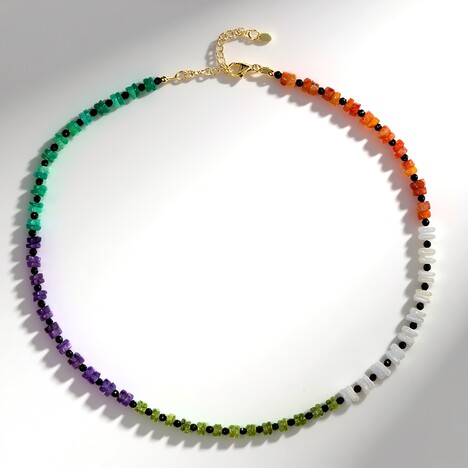 Collana in argento con Agata Bianca